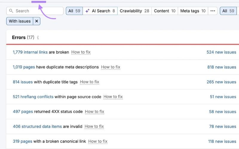 Technical SEO Errors Fixes Service